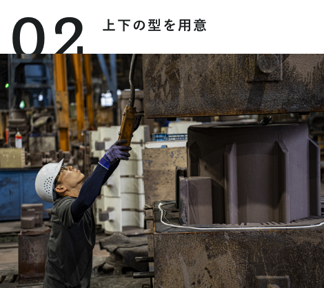 上下の型を用意